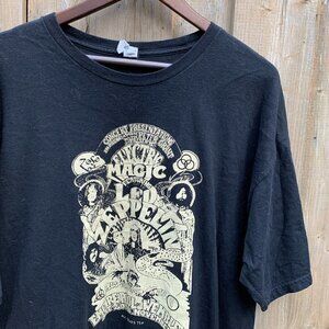 Vintage Led Zeppelin Band T Shirt XL Black
